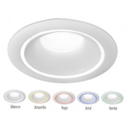 Foco Aluminio empotrar 98mm IP65, para Lámpara GU10/MR16, Ideal para baño